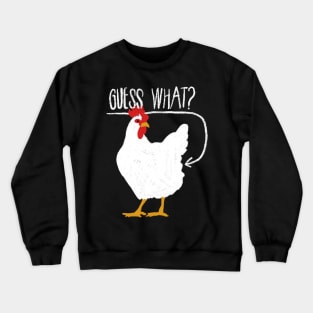 Guess What? Chicken Butt - Joke Youth Crewneck Sweatshirt